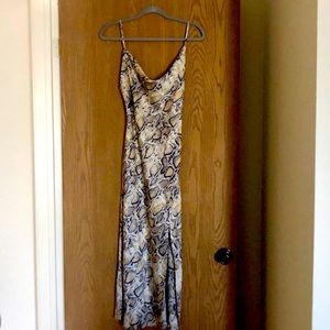 Snake skin slip dress